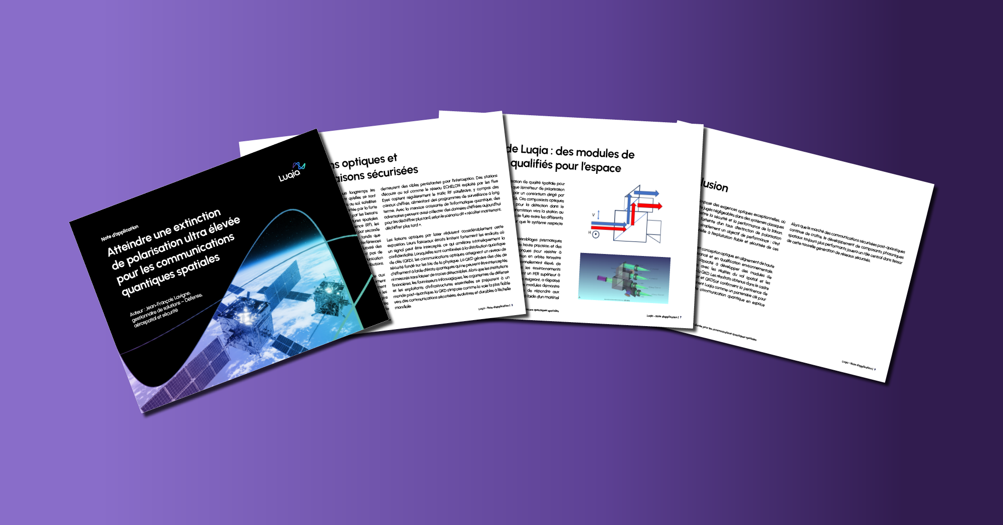 Luqia App Note Atteindre une extinction de polarisation ultra élevée pour les communications quantiques spatiales